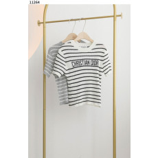 디올 반소매 반팔 니트 2컬러 (국내배송)