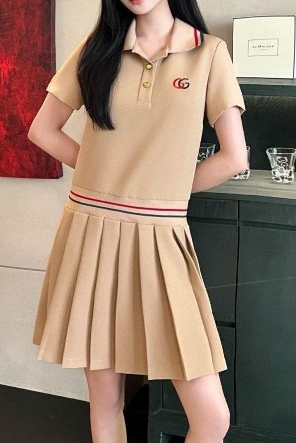 구찌 카라 원피스 2컬러