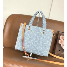루이비통 M24897 렛고 PM 스카이 블루 데님 토트백
