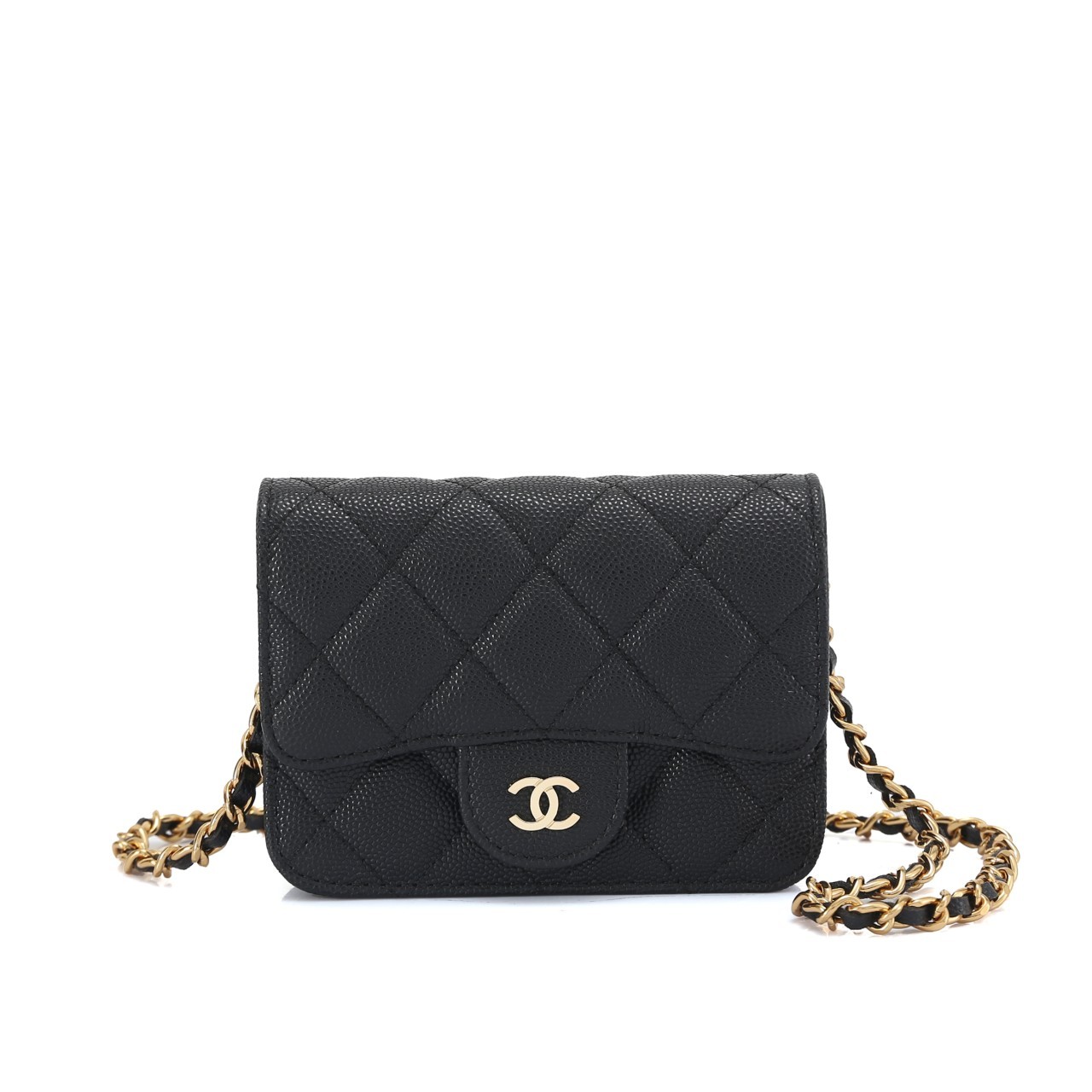 ❤️재고정리❤️ 샤넬 캐비어 클래식 미니 woc 블랙금장 풀박스 (국내배송)