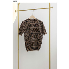 펜디 브라운 FF 반팔 니트 (국내배송)