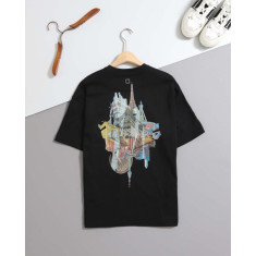 우영미 시티 그래픽 반팔 티셔츠 남녀공용 2컬러 (국내배송)