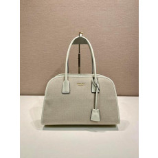 프라다 리넨 블렌드 토트백 1BG572