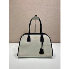 프라다 리넨 블렌드 토트백 1BG572