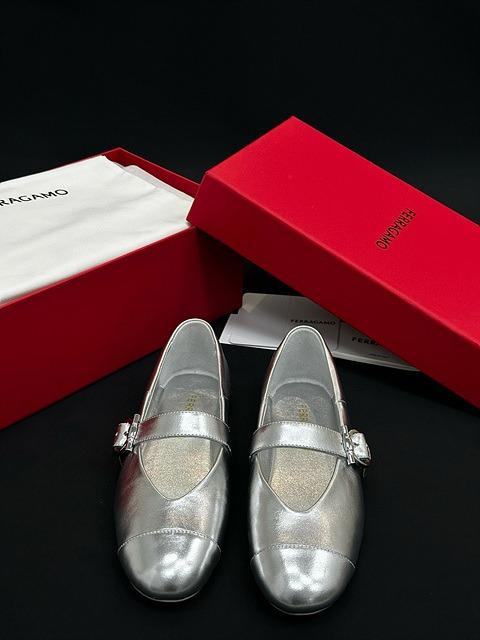 페레가모 간치니 발레 플랫