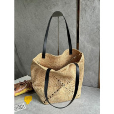 로에베 퍼즐 폴드 라피아 토트백