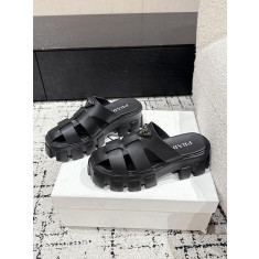 프라다 모놀리스 러버 뮬