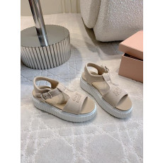 미우미우 데님 플랫폼 샌들