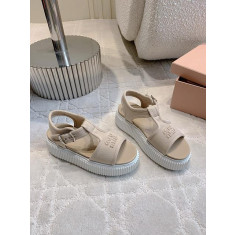 미우미우 데님 플랫폼 샌들