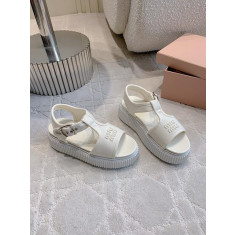 미우미우 데님 플랫폼 샌들