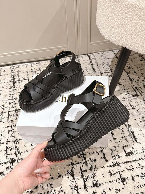 끌로에 나마 웨지 샌들