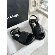 샤넬 벨크로 스트랩 샌들