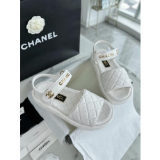 샤넬 벨크로 스트랩 샌들