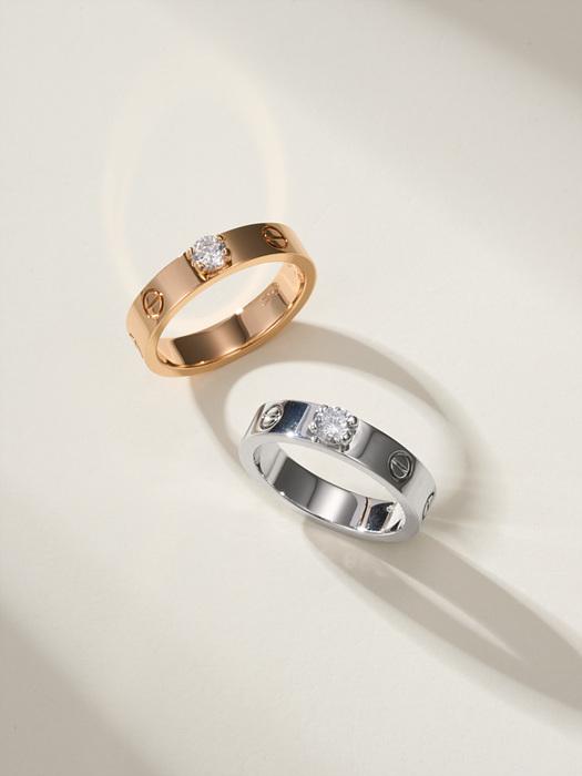 까르띠에 러브 솔리테어 브릴리언트 다이아 반지 2컬러