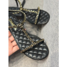 샤넬 하트 체인 쪼리샌들 (2가지 굽)