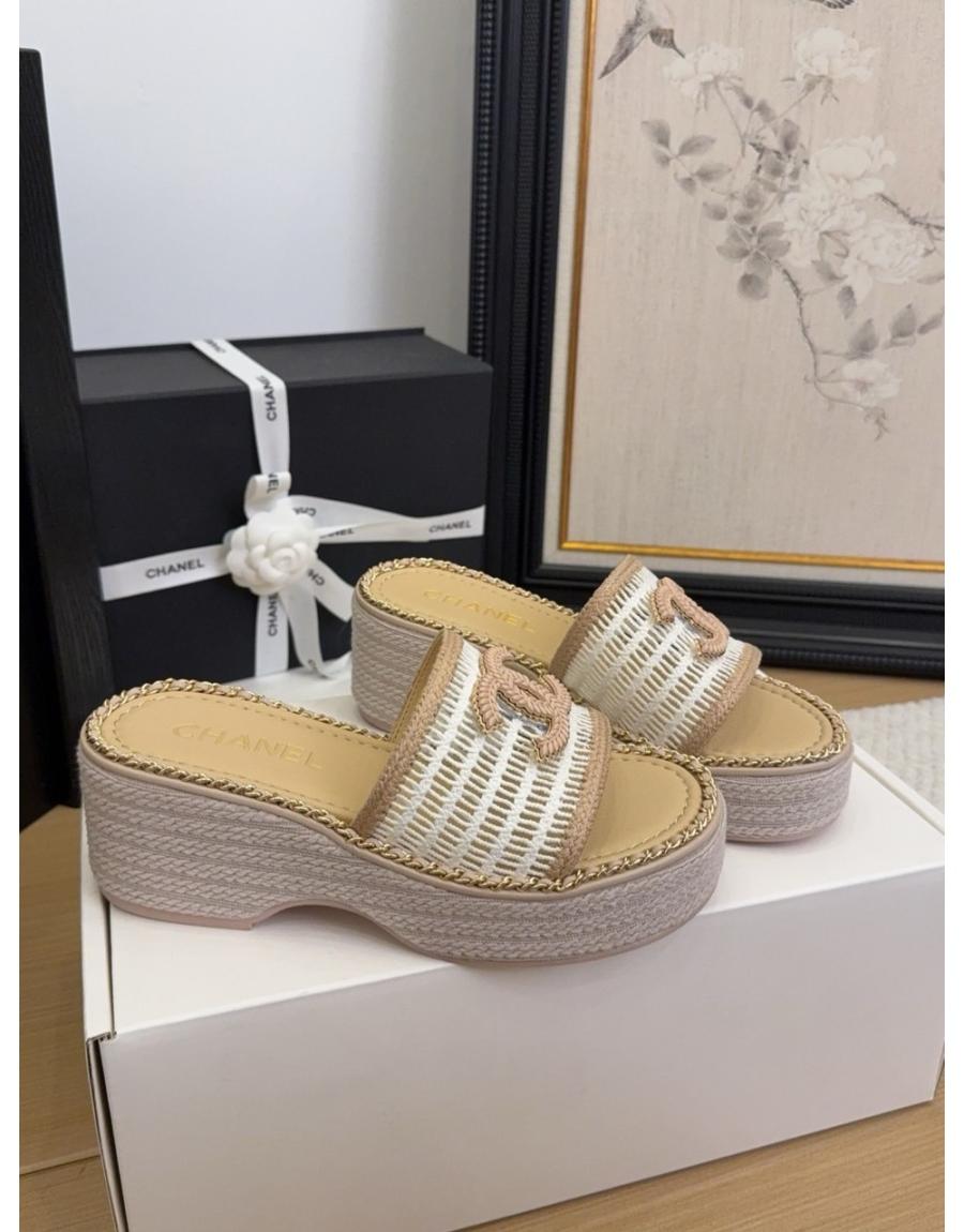 샤넬 크로셰 웨지힐&뮬 (3가지 컬러)