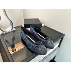 샤넬 데님 발레리나 플랫