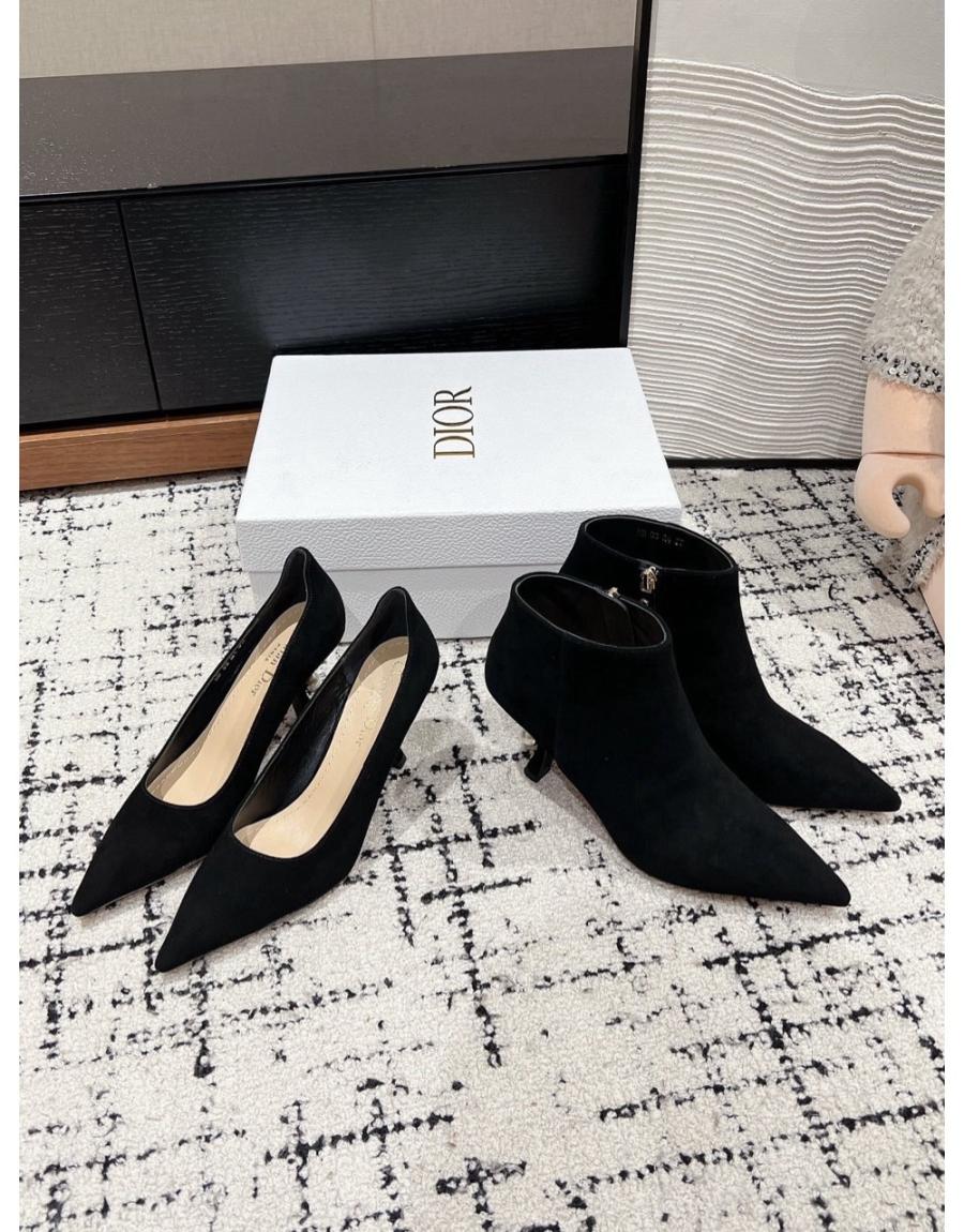 디올 트라이벌 잔주굽 펌프스 & 부티