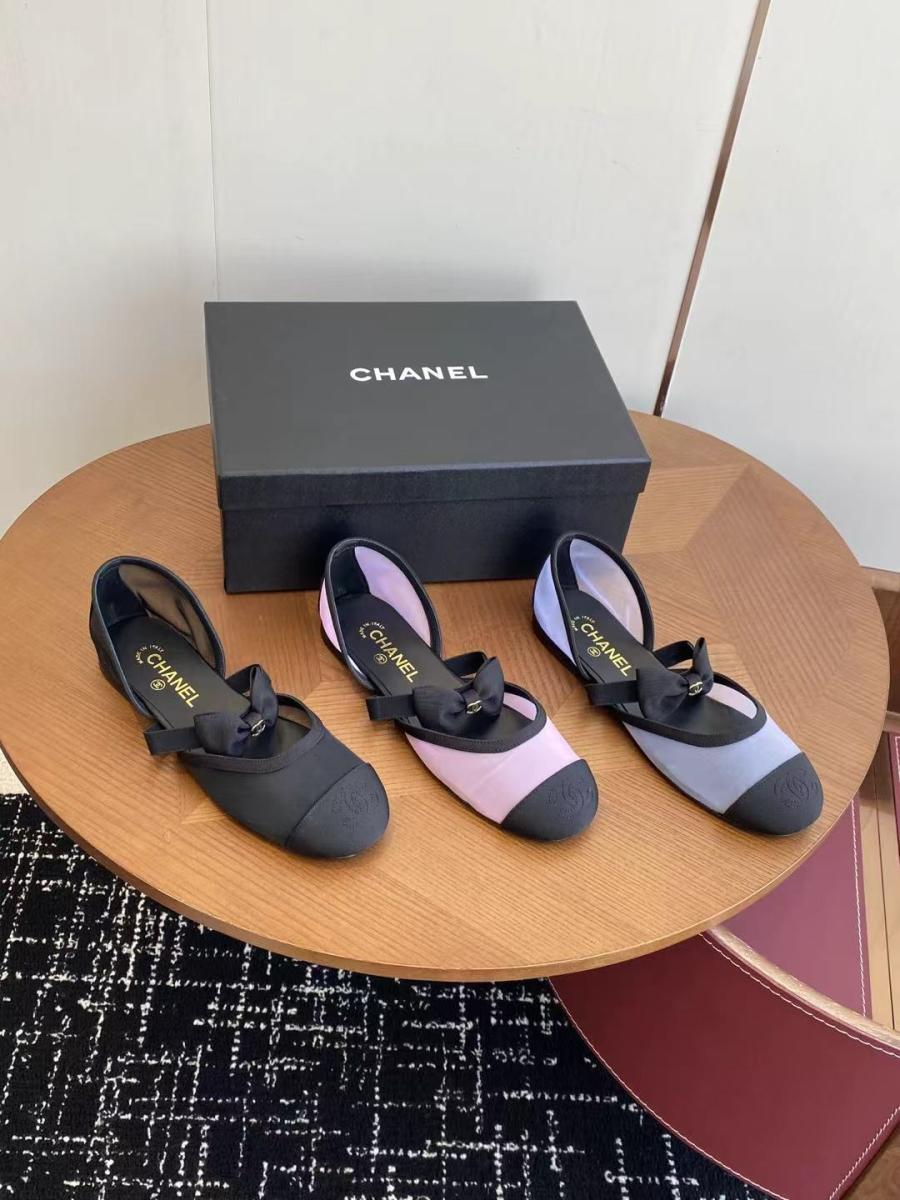 샤넬 메쉬 메리제인 플랫슈즈 3컬러