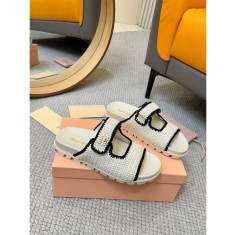 미우미우 크로셰 뮬 (2가지 컬러)