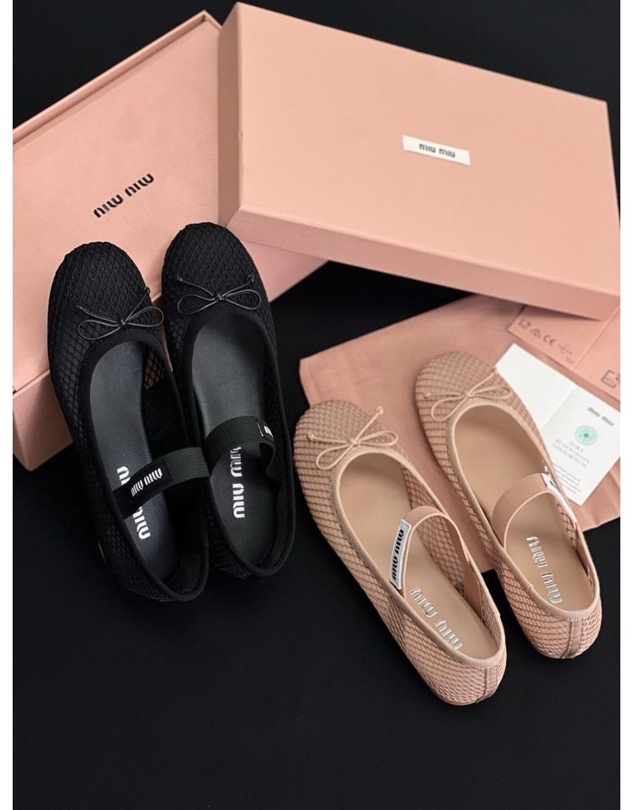 미우미우 메쉬 플랫 (2가지 컬러)