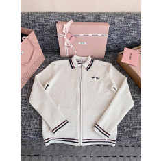 미우미우 니트 지퍼 가디건