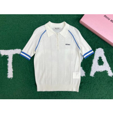 미우미우 폴로 반팔 니트