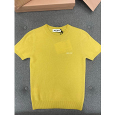 미우미우 캐시미어 반팔 니트