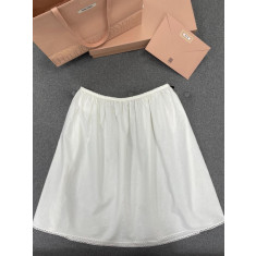 미우미우 슬러브 포플린 스커트