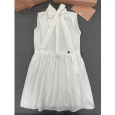 미우미우 슬러브 포플린 원피스