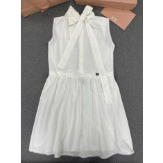 미우미우 슬러브 포플린 원피스