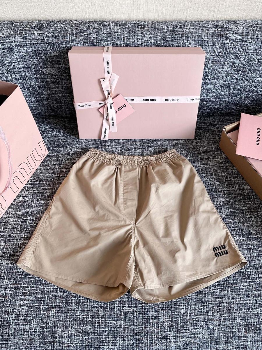 미우미우 포플린 반바지