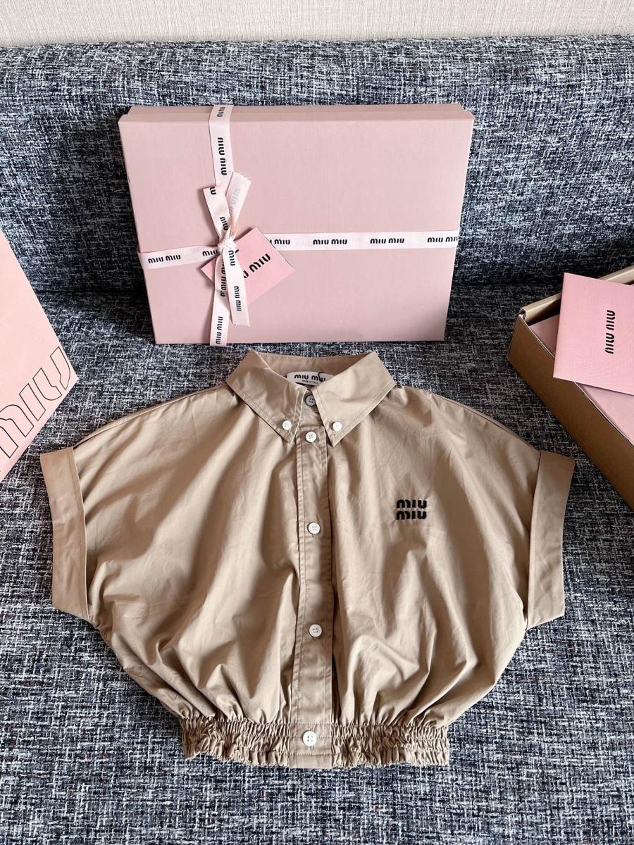 미우미우 포플린 셔츠