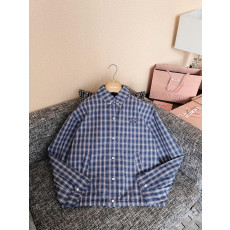 미우미우 체크 블루종자케