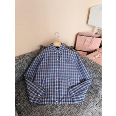 미우미우 체크 블루종자케