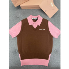 미우미우 폴로 반팔 니트