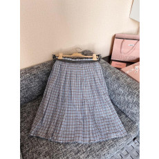 미우미우 플리츠 체크 스커트