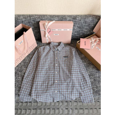 미우미우 체크 셔츠