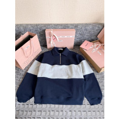 미우미우 하프 집업 맨투맨