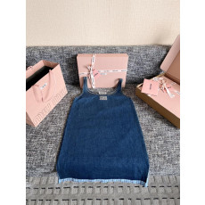 미우미우 데님 미니 원피스