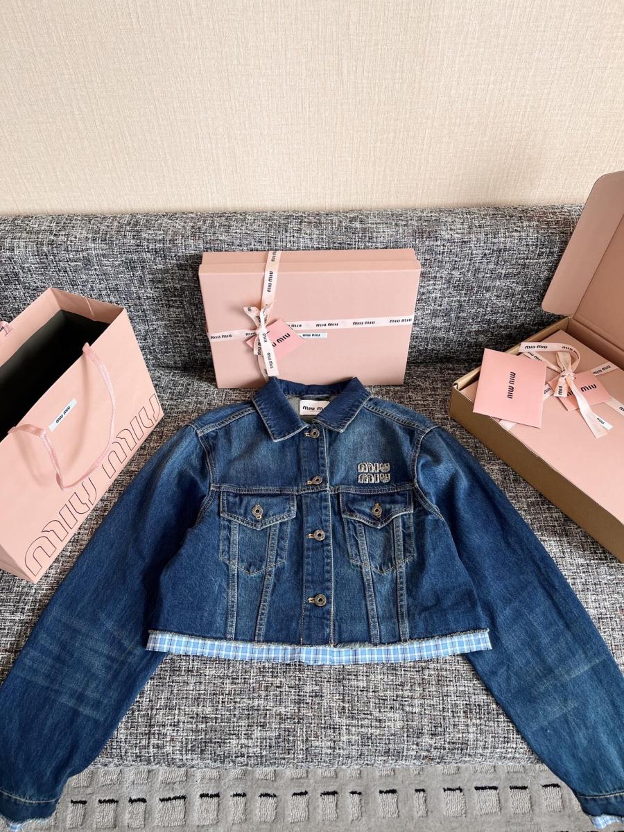 미우미우 트러커 데님 자켓