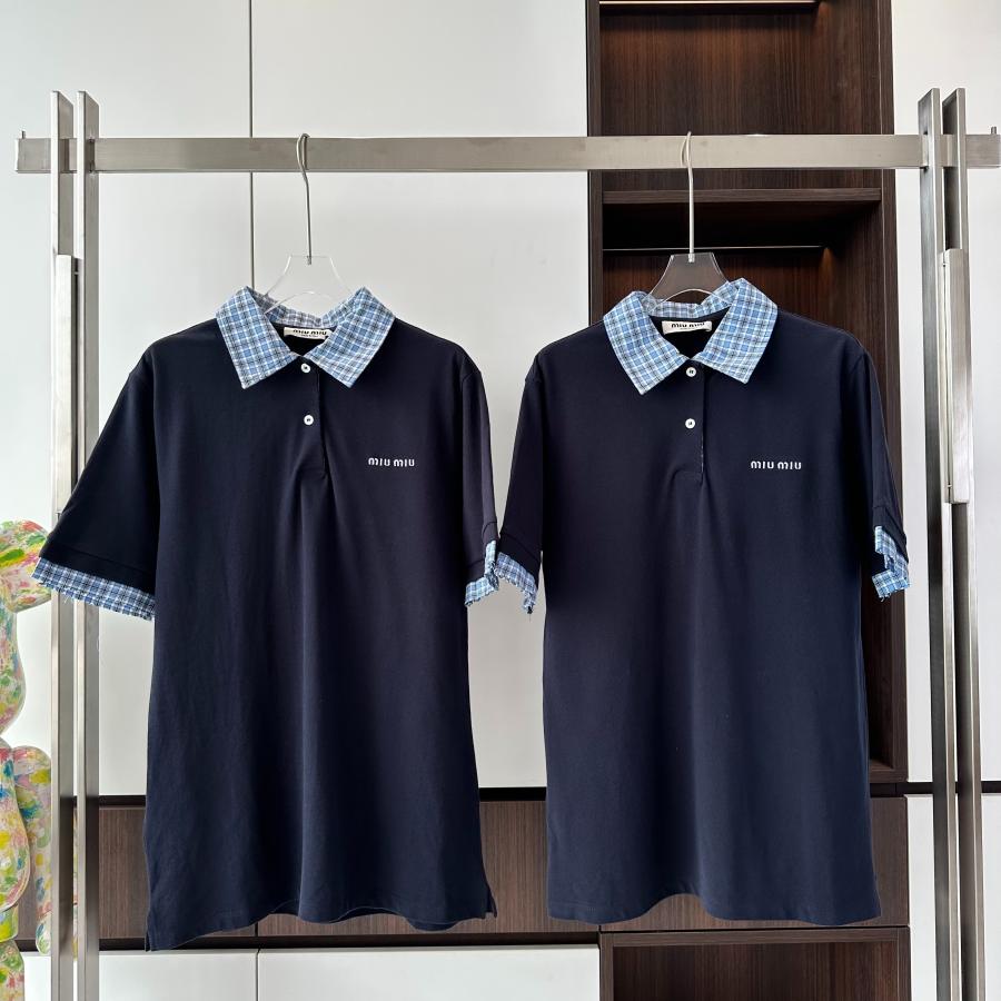 미우미우 폴로 반팔 티셔츠