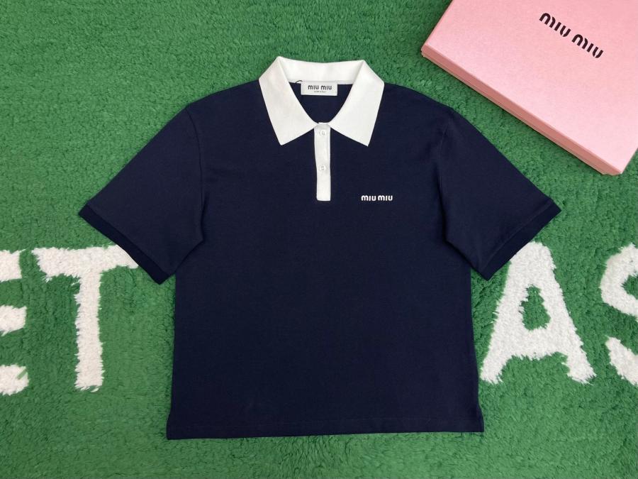 미우미우 폴로 반팔 티셔츠