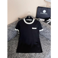 샤넬 반팔 니트