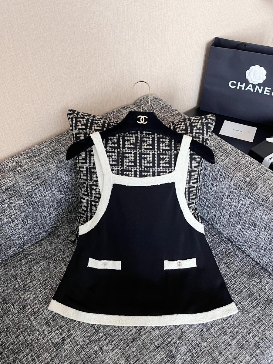 샤넬 반팔 니트