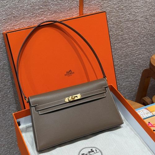 에르메스 켈리 엘란 올수공 마담 레더 (컬러 에토프 금장)