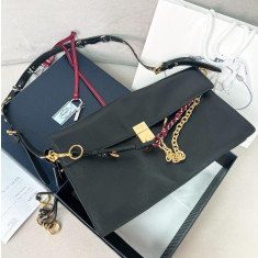 프라다 1BD378 소프트 사운드 참 장식 라지 숄더백