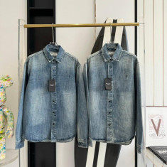 생로랑 카산드라 모노그램 데님 셔츠 (남녀공용)