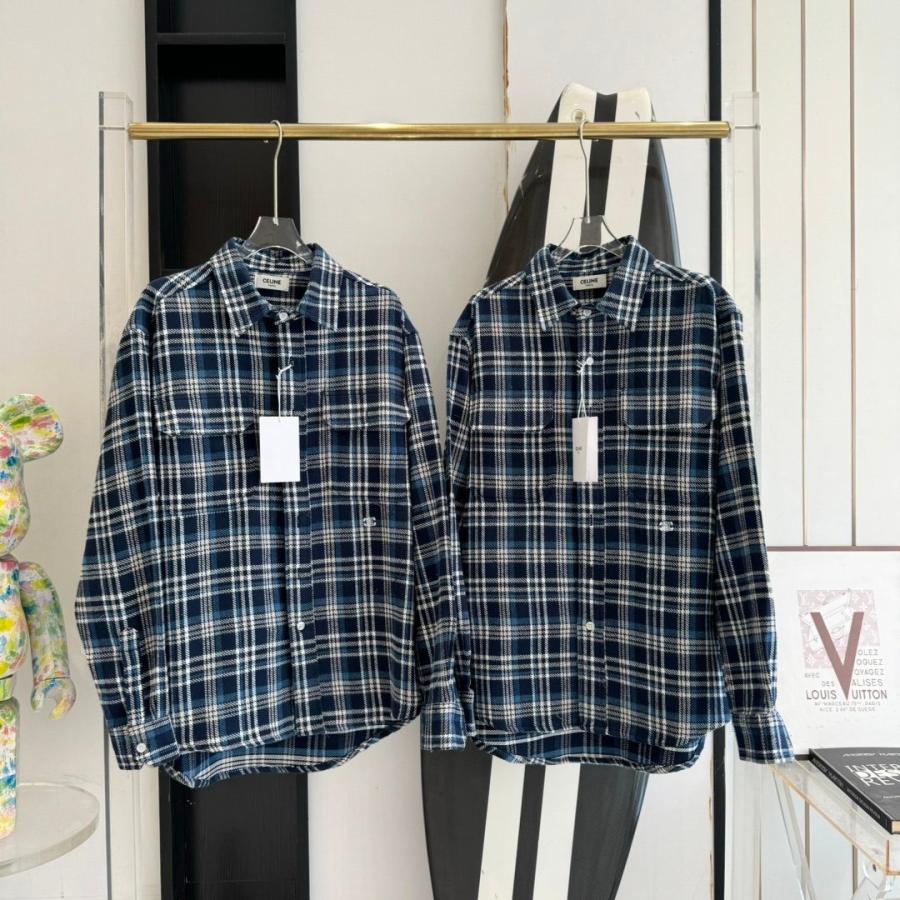 셀린느 체크 럼버잭 셔츠