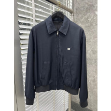 셀린느 트리옹프 블루종 자켓